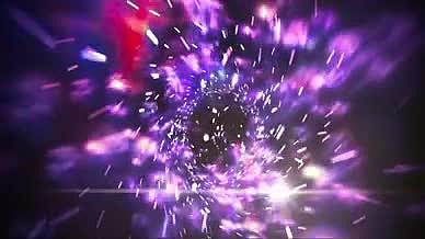 4K动感震撼粒子穿梭隧道虫洞背景PR视频的预览图